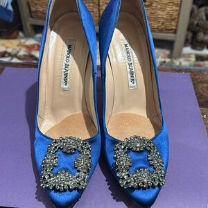 Manolo Blahnik Blue High Heels